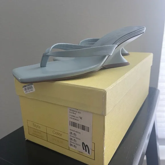 Song of Style Shoes Song Of Style Mia Heel In Icy Blue Poshmark
